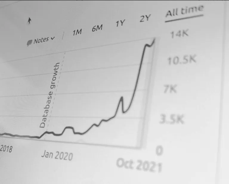 Black and white photo of SEO results