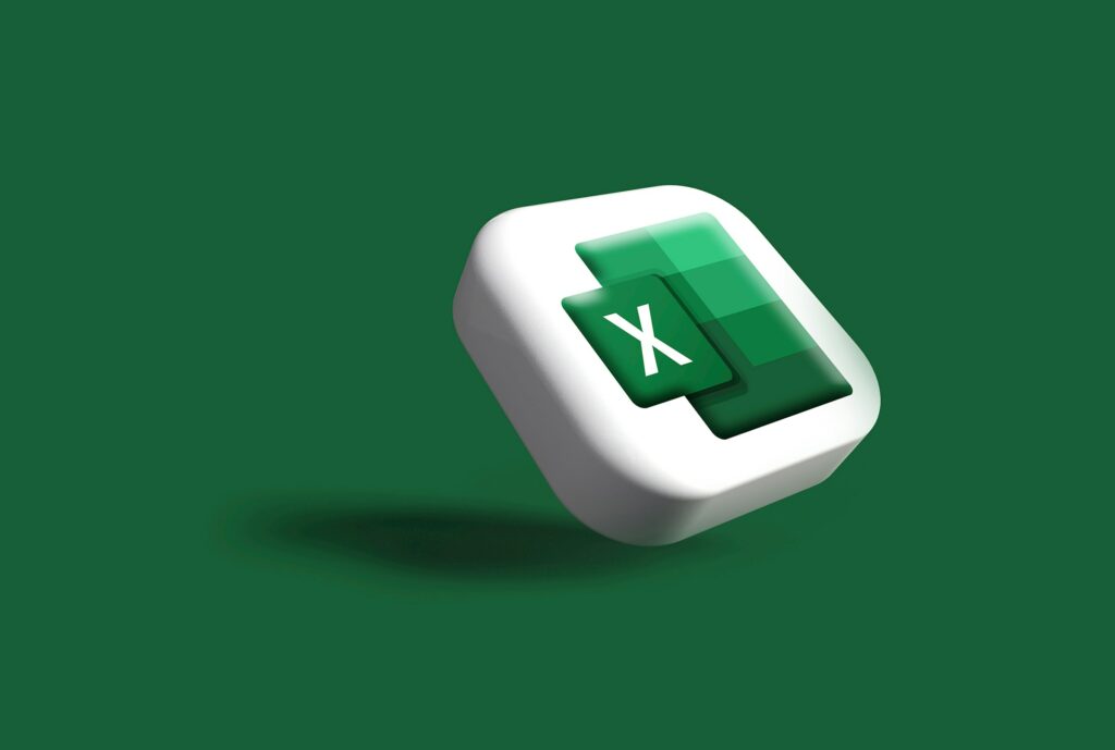 A 3D Microsoft Excel logo with a white border on a green background, illustrating how to create a checklist in Excel.