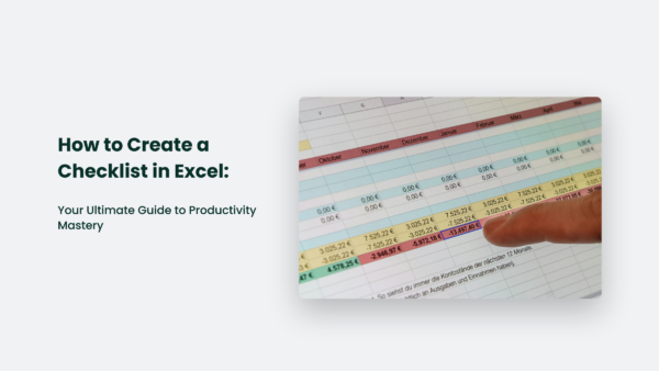 How To Create A Checklist In Excel: Your Ultimate Guide To Productivity ...