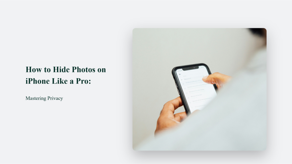 Discover The Ultimate Iphone Privacy Hack To Hide Photos Like A Pro.