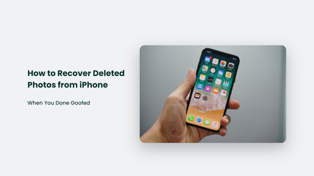 How To Recover Deleted Photos From Your Iphone Using Simple Steps.