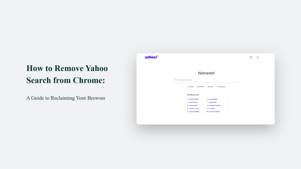 Learn How To Remove Yahoo Search From Your Chrome Browser.