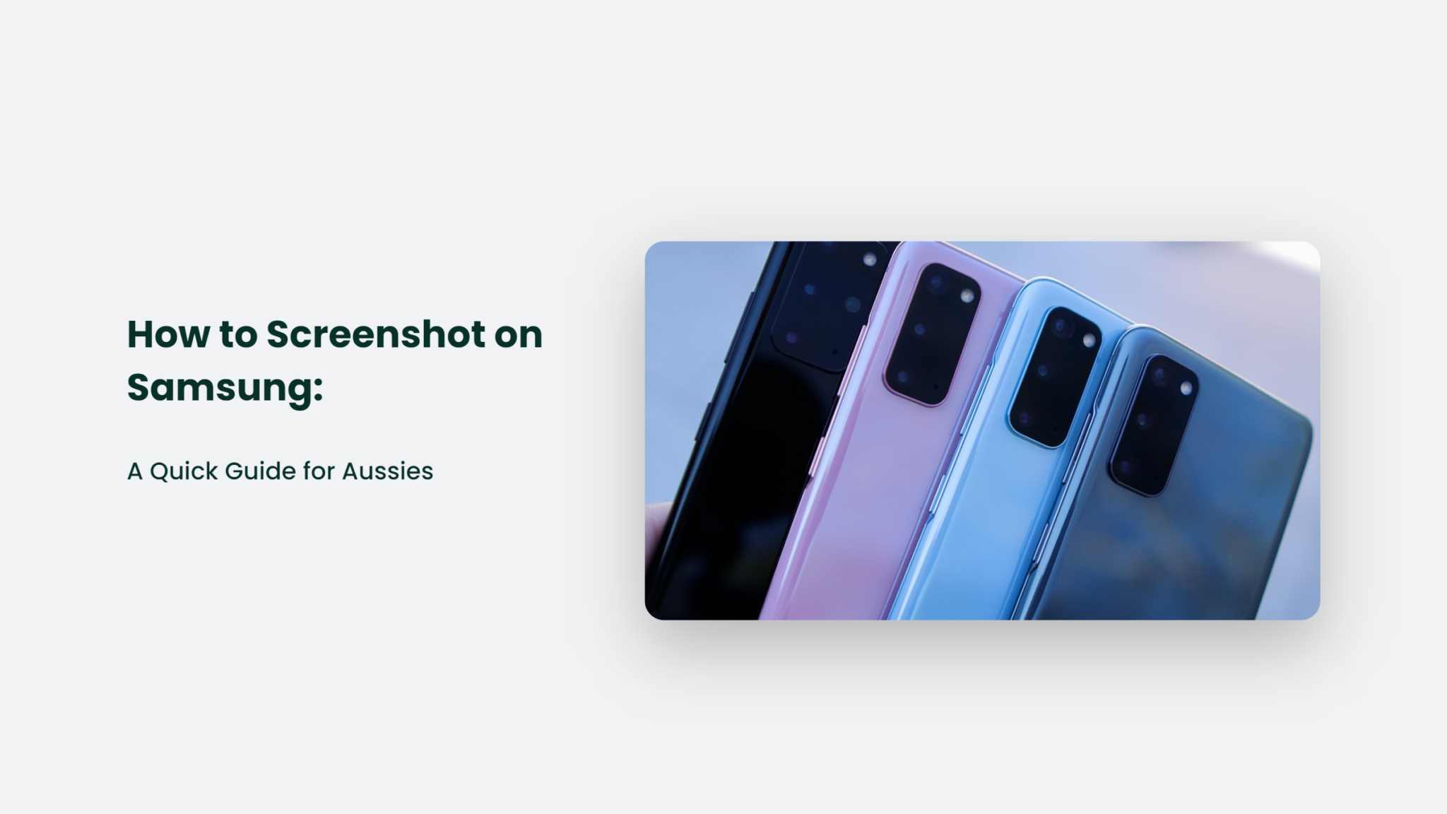 How To Screenshot On Samsung A Quick Guide For Aussies CJ&CO