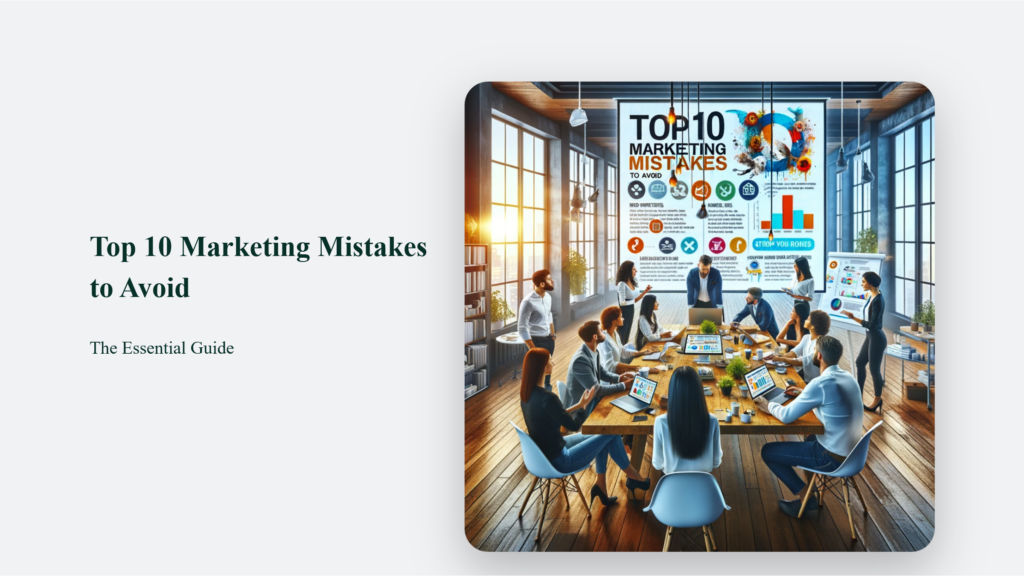 Top 10 Marketing Mistakes To Avoid