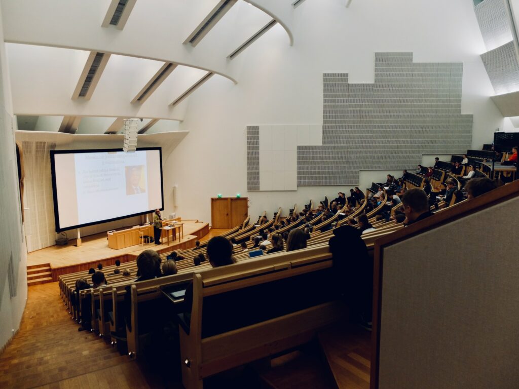 A large auditorium located at a Steiner School in Australia, known for its alternative education approach.