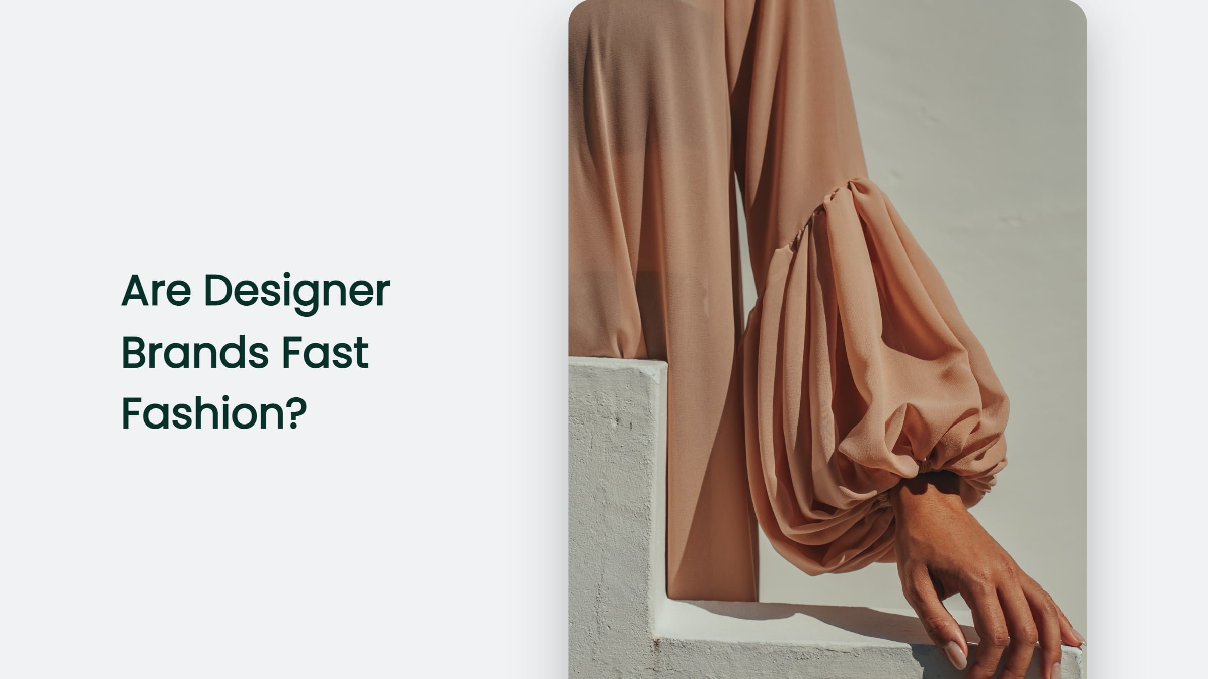 Are Designer Brands Fast Fashion?