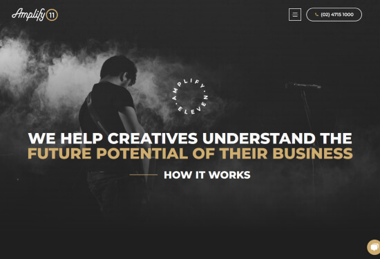 Amplify 11 website screenshot