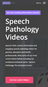 Speech pathology videos website.