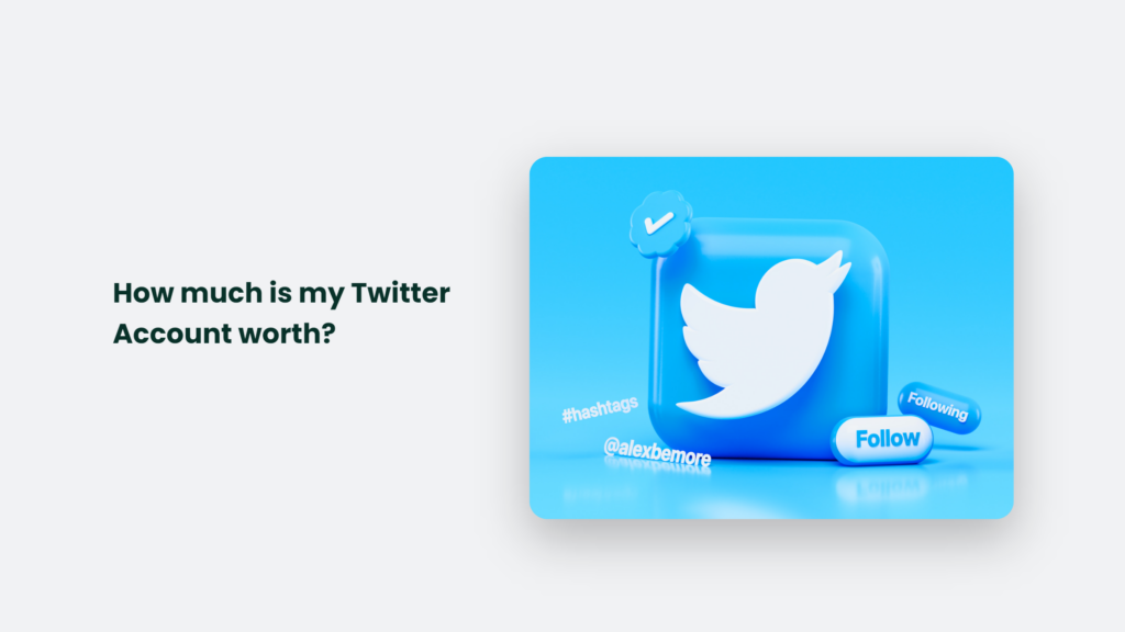 How Much Is My Twitter Account Worth? Twitter Account Worth