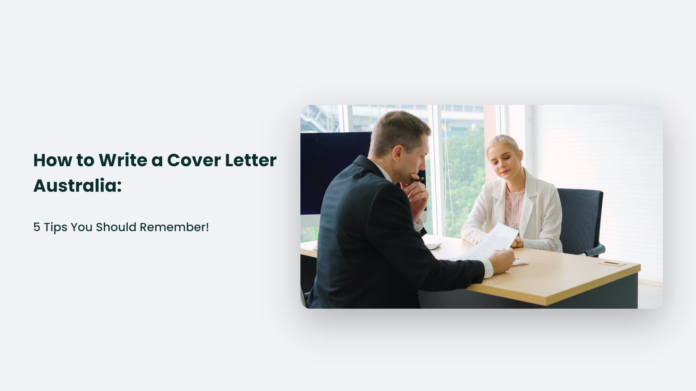 how to write a great cover letter australia