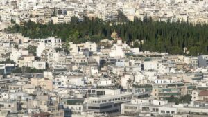 An aerial view of Athens, Greece enhancing digital reach and content repurposing.