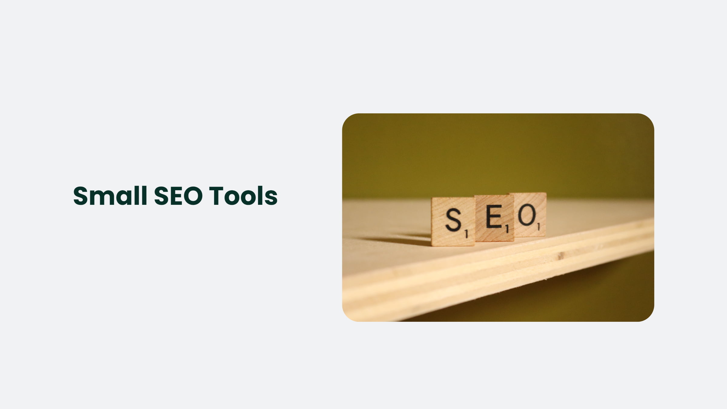 Small Seo Tools: What Can They Do For You?