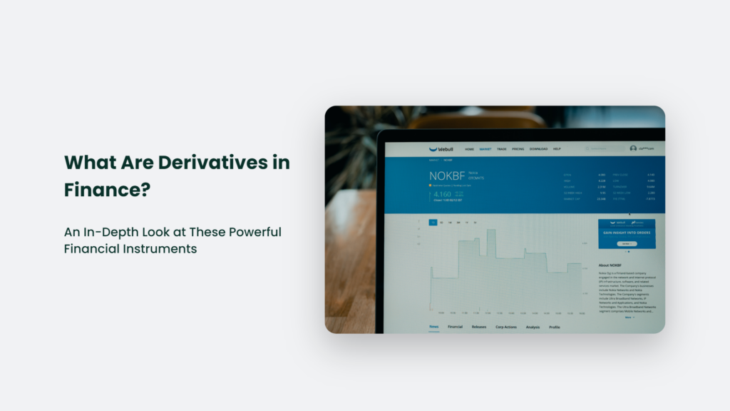 What Are Derivatives In Finance
