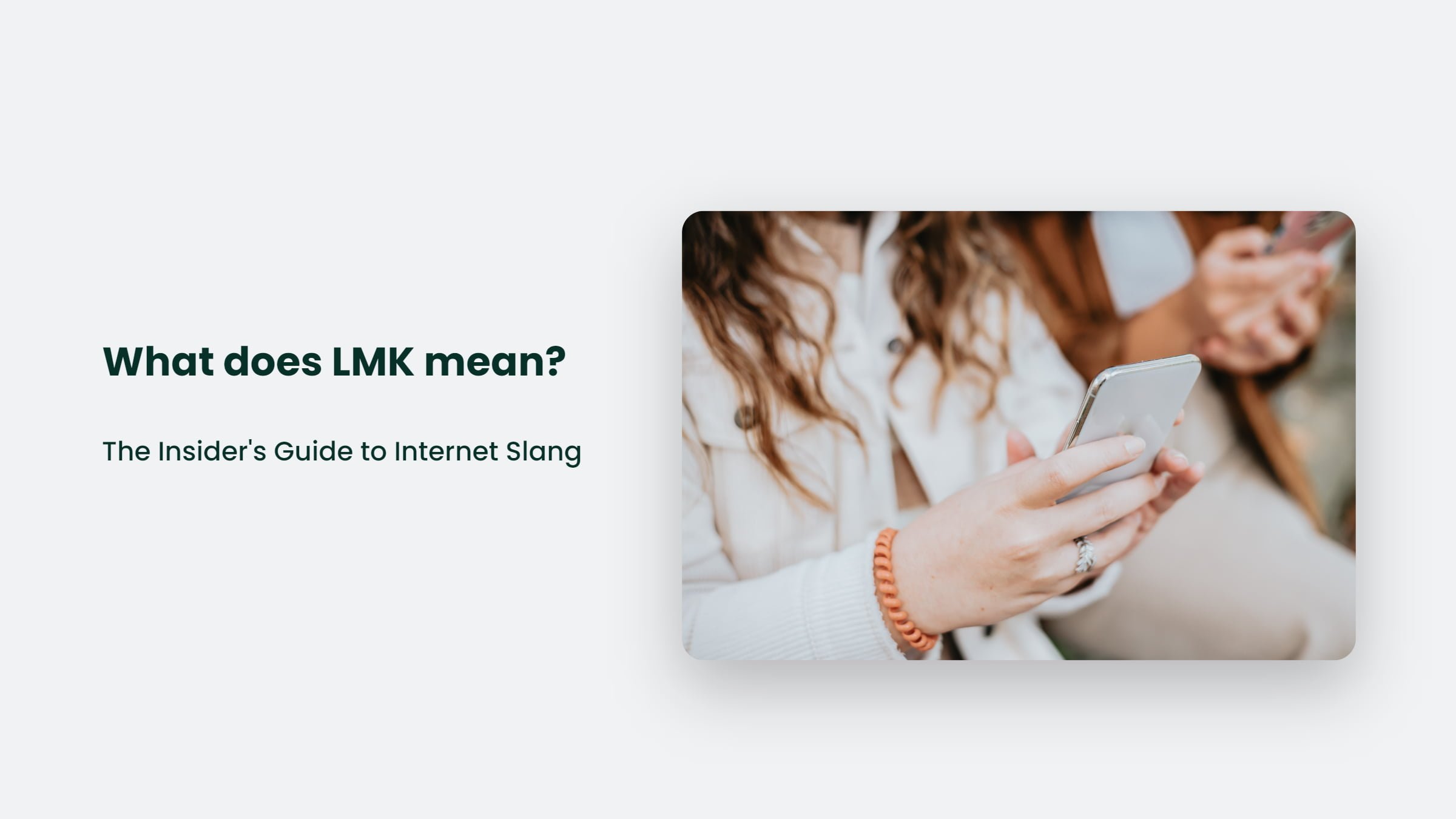 What Does Lmk Mean?
