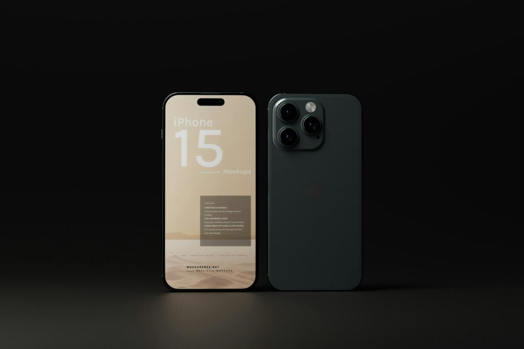 A black iPhone 11 Pro is displayed on a black background, showcasing its sleek design and modern eSIM technology.