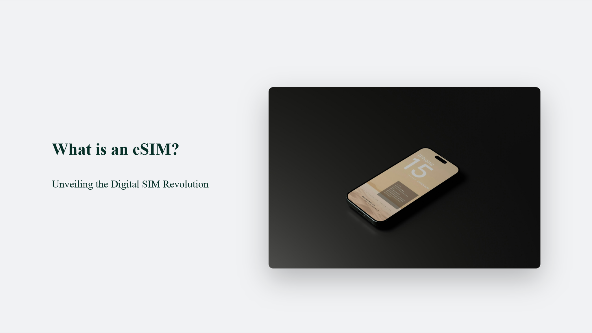 What Is An ESIM? Unveiling The Digital SIM Revolution | CJ&CO