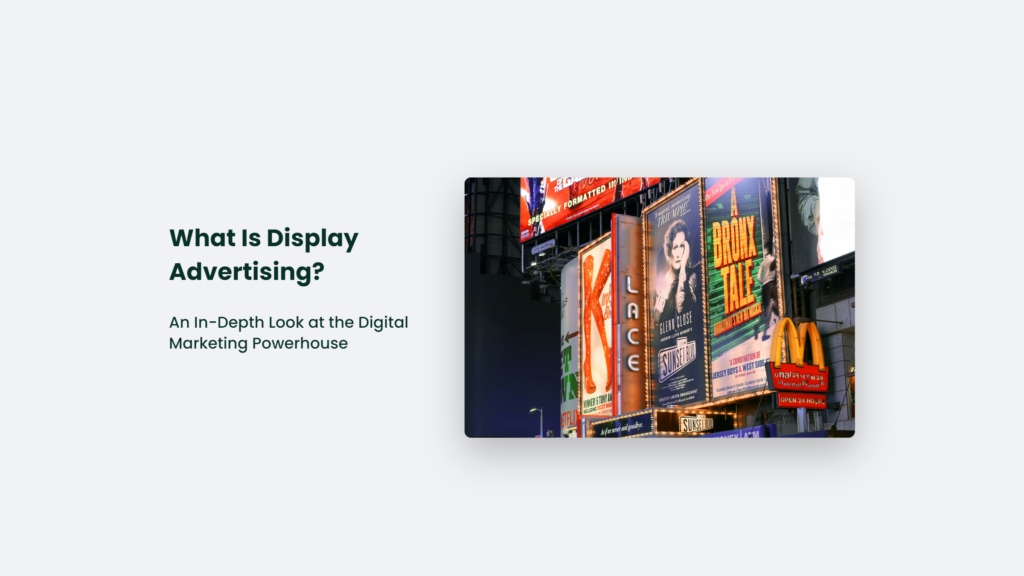 What is display advertising? Display advertising, a powerhouse in digital marketing, refers to the use of visual ads and banners on websites and mobile apps to promote products or services.