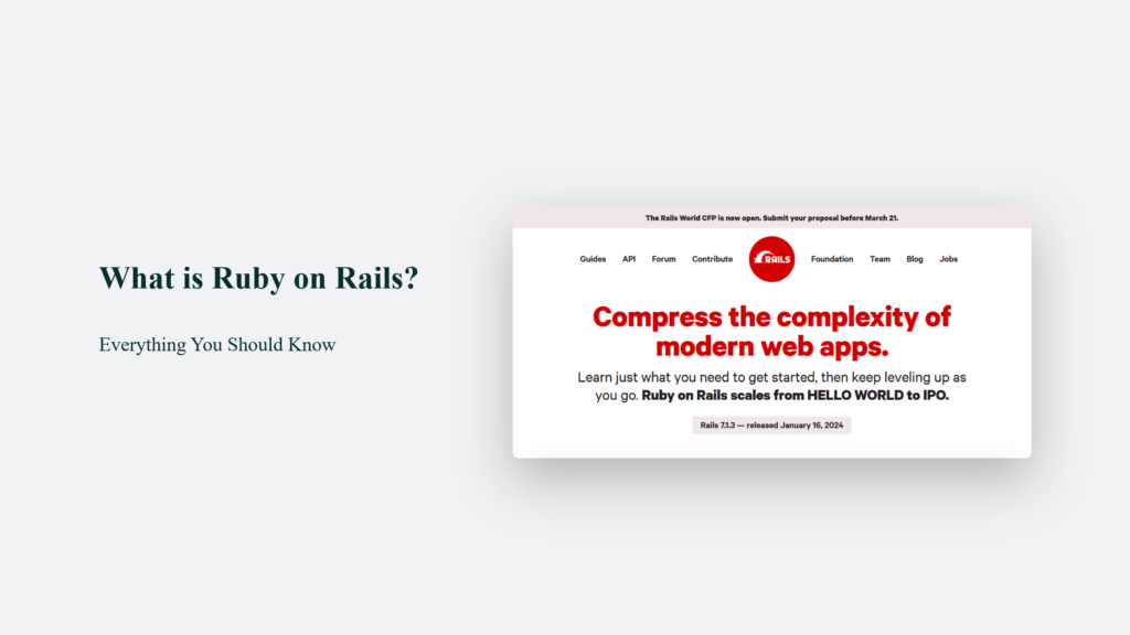 Everything You Should Know About Ruby On Rails