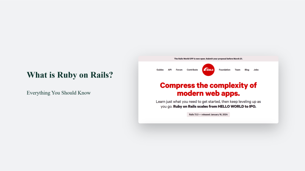 Everything You Should Know about Ruby on Rails